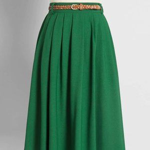Modcloth A Line Green Skirt